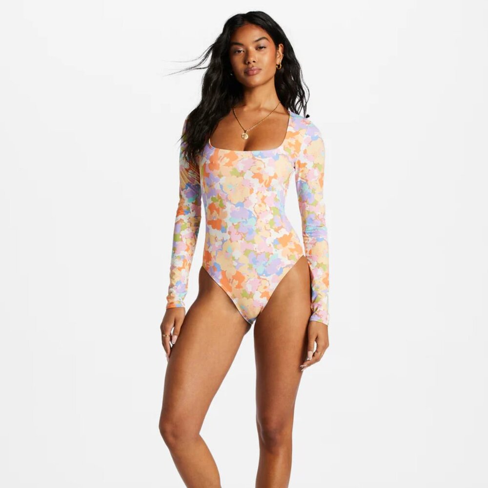 NWT Billabong Paradise Cove Long Sleeve One-Piece Swimsuit Sz XL - Picture 4 of 5